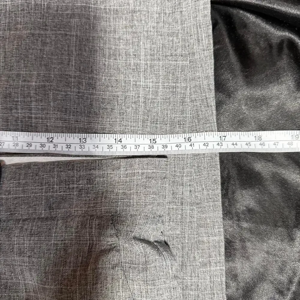 H&M gray linen blend pants